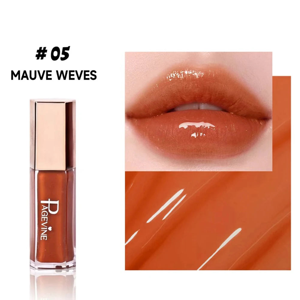 Shimmer Glitter Moisturizing Lip Gloss Multiple Pearly Shades Plump Full Pout Lip Liquid Lightweight Comfort Lip Makeup Oasis Select 05