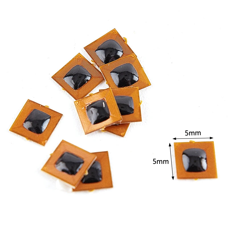5pcs/set Programmable 5*5mm Micro FPC NFC Ntag213 RFID Tag Sticker 1mm Reading Range Oasis Select