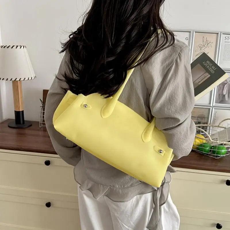 Women's Transparent PVC Bucket Tote Shoulder Handbag | JETTING