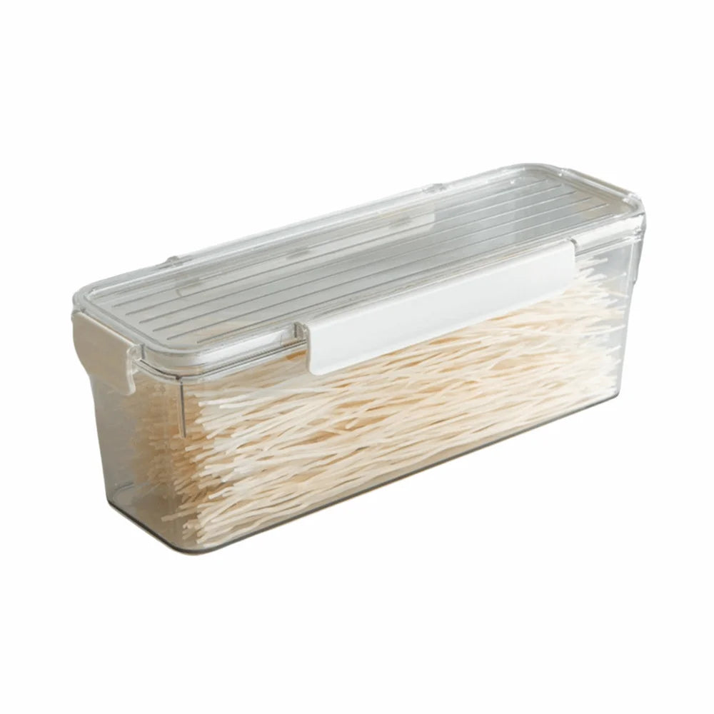 Airtight Pasta Storage Container – Stackable Clear Plastic Box