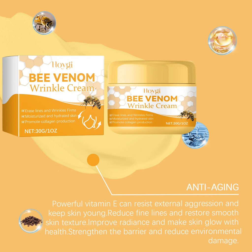Bee Venom Face Cream Moisturizing Sagging Improvement Reduce Fine Lines Damaged Skin Repair Facial Cream Nourishing Skin Care Oasis Select