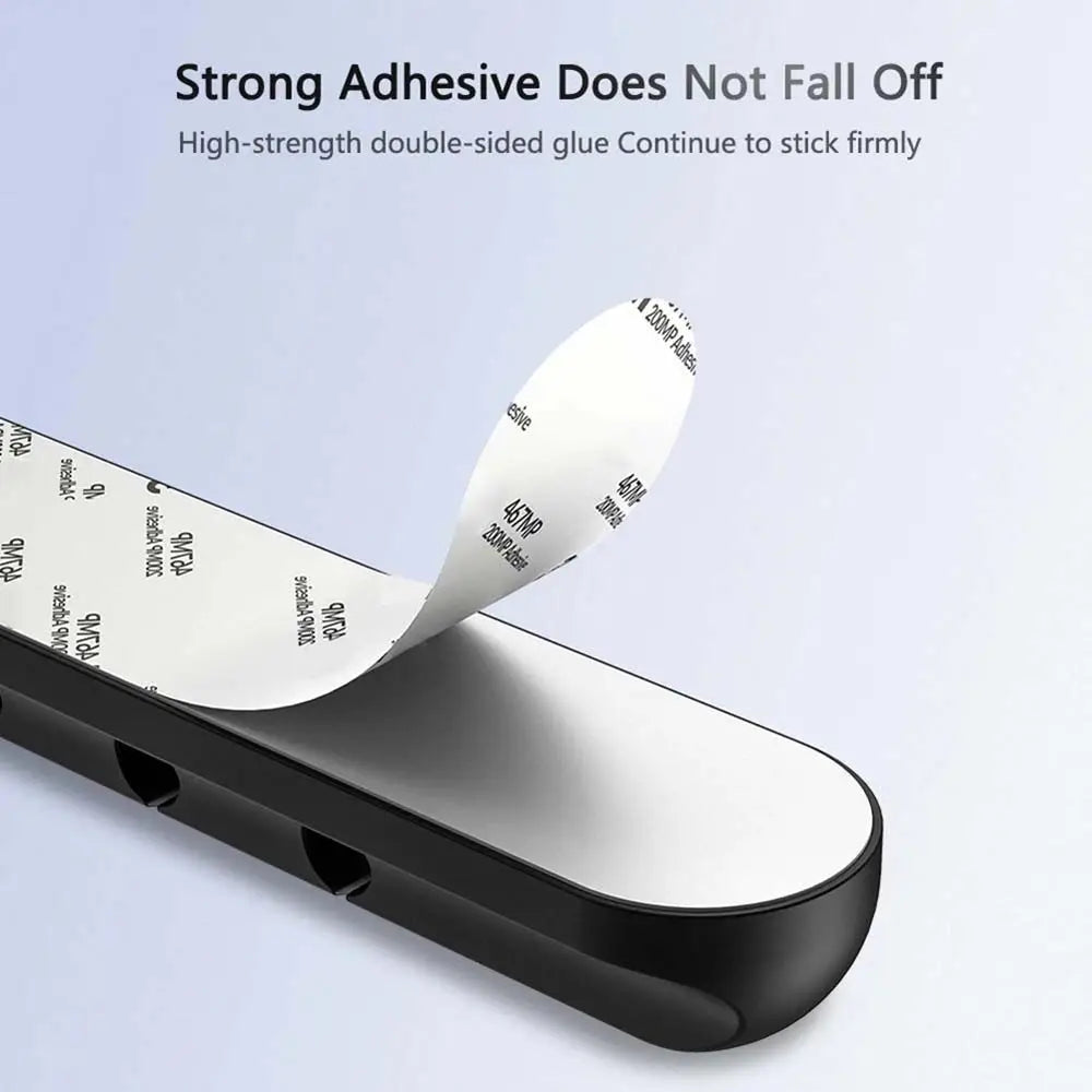 7 Holes USB Cable Organizer Cable Clamp Wire Winder Headphone Earphone Holder Cord Silicone Clip Phone Line Desktop Management Oasis Select