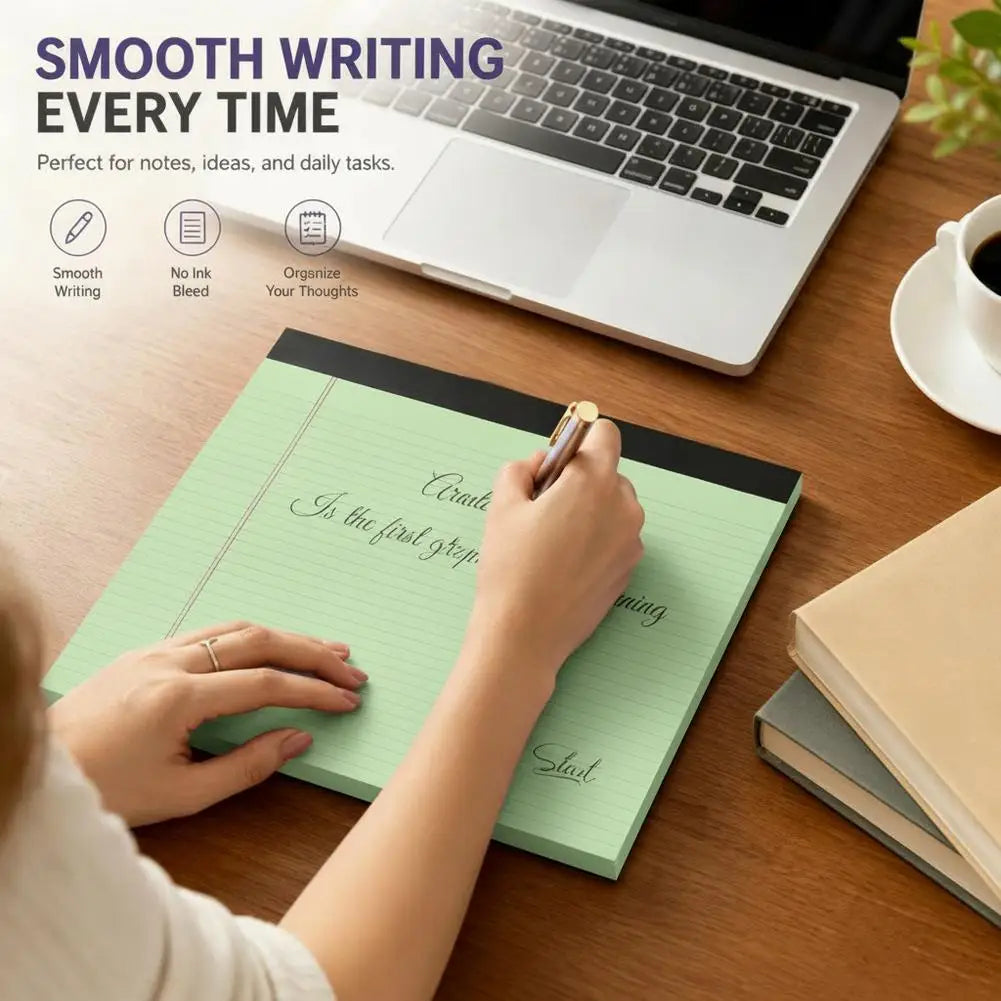 Writing Pad A5 Lined Notebook Colorful Note Paper Stationery Supplies for Students Kids Teachers Office Desk Organization Oasis Select