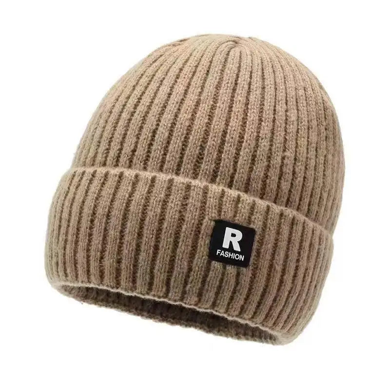Winter Thick Beanie Hat With Fleece Lined For Men Women Winter Solid Knitted Wool Skull Cap For Outdoor Activities & Daily Use Oasis Select Khaki One size