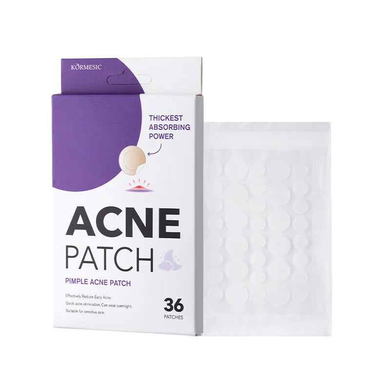 20/36pcs Acne Patches Hydrocolloid Invisible Pimple Patch for Face Fast Healing Spot Treatment Stickers for Overnight Makeup Oasis Select Purple-36 PATCHES