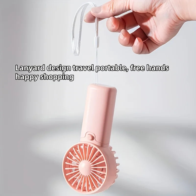 Mini Portable Fan, Lightweight Handheld Fan - Ideal for Office, Outdoor, Traveling (Requires AAA batteries, not included) Oasis Select