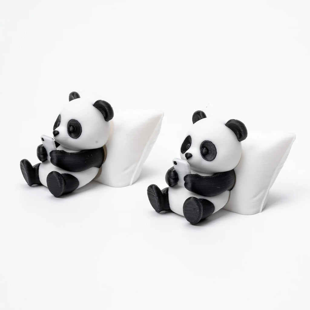 Desktop Office Decoration Panda Sculpture Ornament Creative Animal Model Car Decor Collectible Figurines Car Dashboard Ornament Oasis Select 2PCS