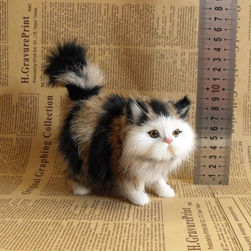 Realistic Simulation Cat Plush Toy – Soft Stuffed Kitten Gift Stuffed Plush Toy Oasis Select GRAY