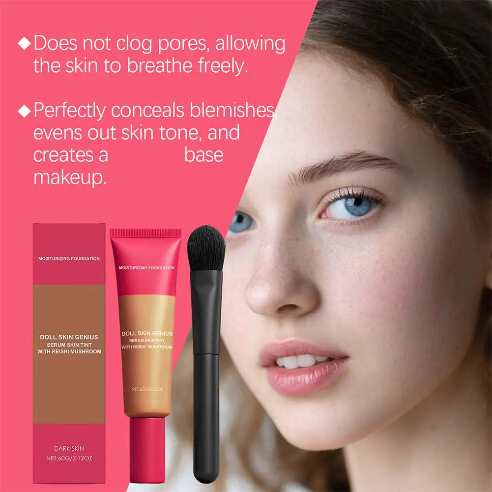 Moisturizing foundation cream Matte Finish Lightweight Soft Focus Concealing Moisturizing Oil Control Nourishing Korean Cosmetic Oasis Select