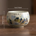 1PC Tea Cup Exquisite Ice Crack Glaze Ceramic Tea Cups Hand-painted Porcelain Master Cup Exquisite Teacup Tea Accessories Oasis Select 1PC <200ml