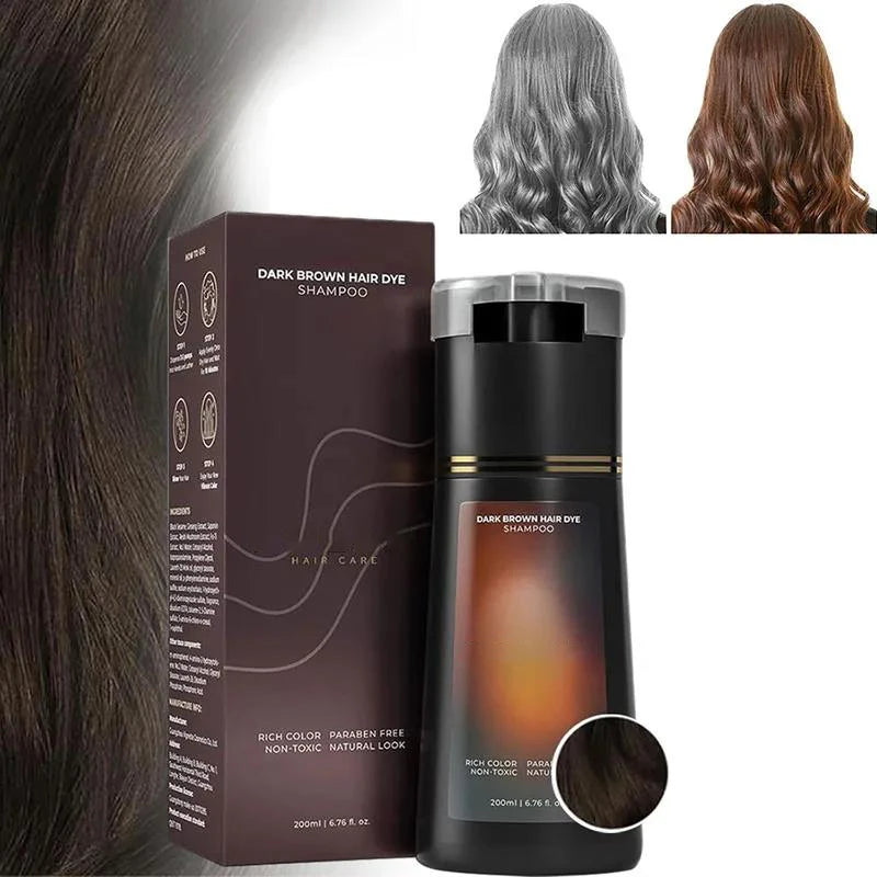 3-in-1 Hair Dye Shampoo – Color, Nourish & Oil Control Hair Dye Shampoo Oasis Select Dark brown