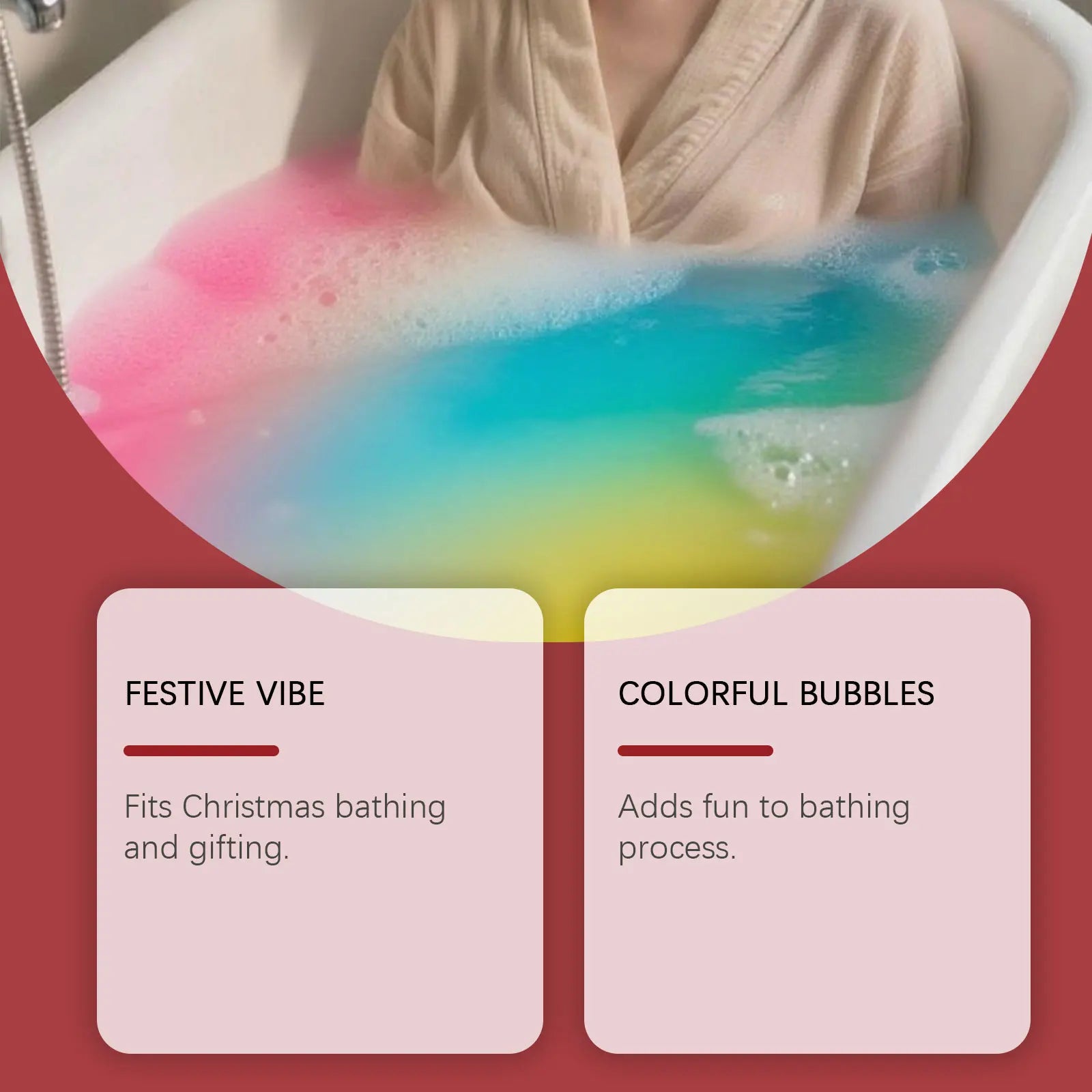 Bath Bombs Christmas Gift Bathing Spa Rich Essential Oil Relieve Dry Skin Moisturizing Relaxing Aromatherapy Bubble Bath Bombs Oasis Select