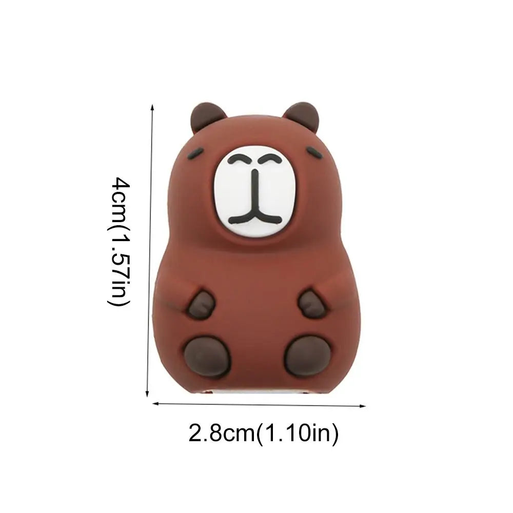 Cute Capybara Pencil Sharpener Single Hole Anime Capybara Pencil Cutter Cartoon Kawaii Pencil Cutting Tools School Supplies Oasis Select