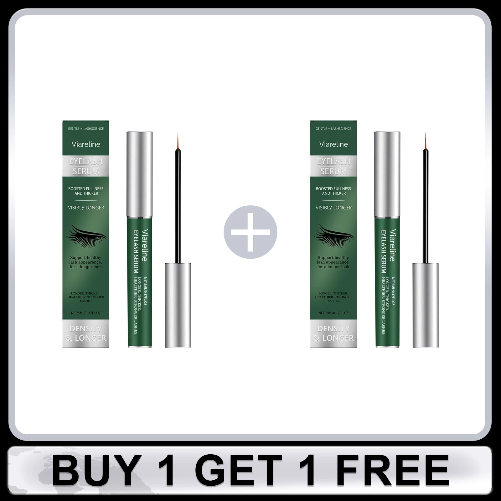 Viareline Eyelash & Eyebrow Growth Serum | Fuller Thicker Lashes