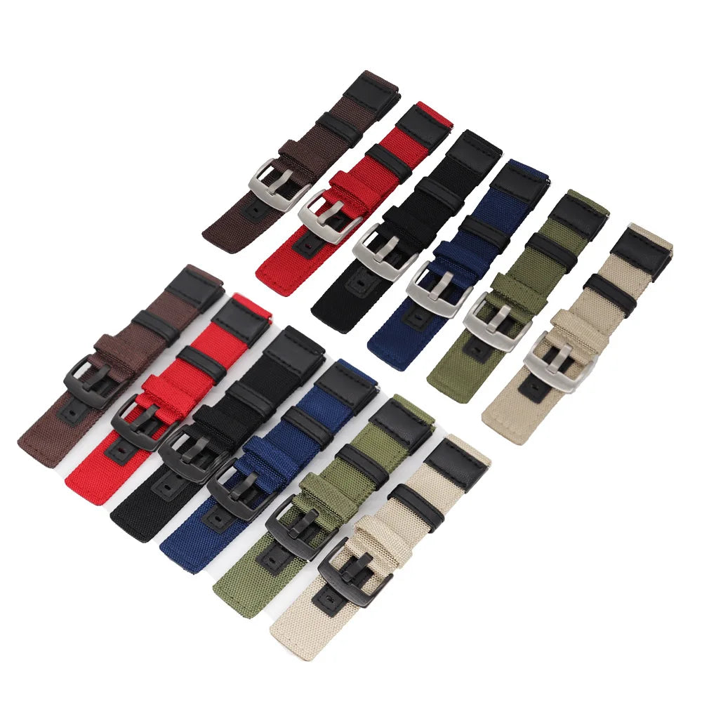 Original 20mm 22mm Nylon Strap Canvas Straps Leather Strap Quick Release Strap Sports Band FOR Huawei GT4 Bracelet For Samsung Oasis Select