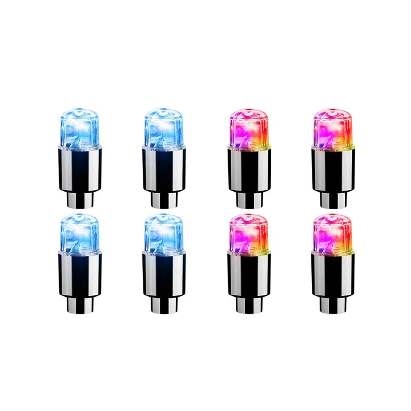 2 4 Tire Valve Cap Lights Durable Car Air Caps Motorcycles Bicycles