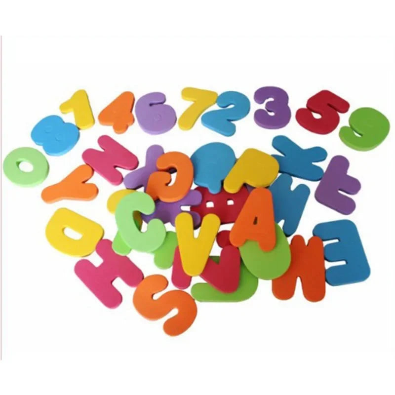 36PCS Numeric Letters Dots Heart Star Children Colored Sticker Paper Toys Album Diary Decoration Accessories Stickers Oasis Select