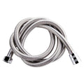 1.5/2M Black SUS 304 Flexible Shower Hose Long Bathroom Shower Water Hose Extension Plumbing Pipe Pulling Tube Bath Accessories Oasis Select silver 1.5M