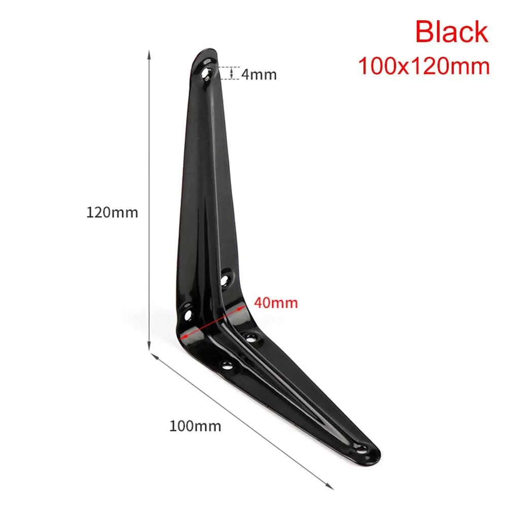 Metal Triangular Wall Bracket L-Shape Corner Shelf Support 4–14"