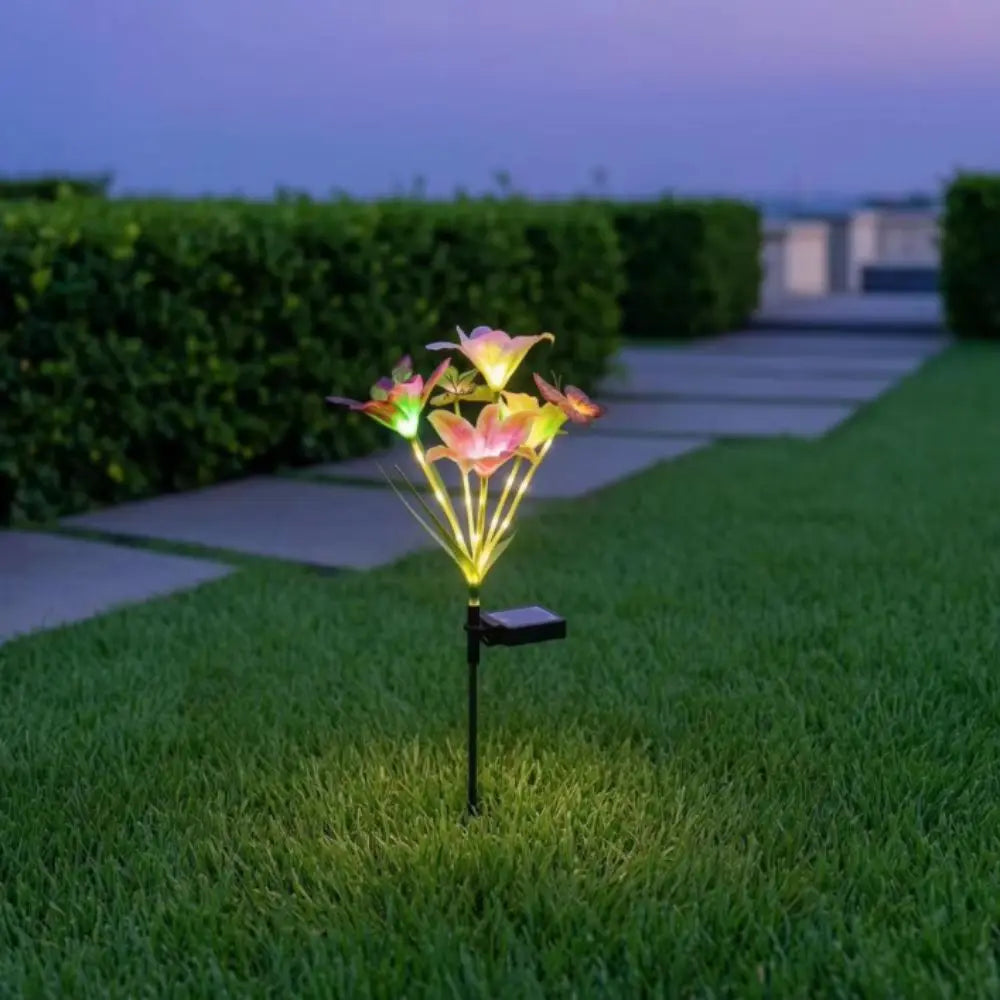 Solar Butterfly Flower Garden Stake Light – Color Changing