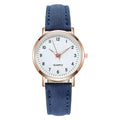 Women's Diamond Luminous Retro Quartz Watch – Leather Strap Ladies Quartz Watch Oasis Select F