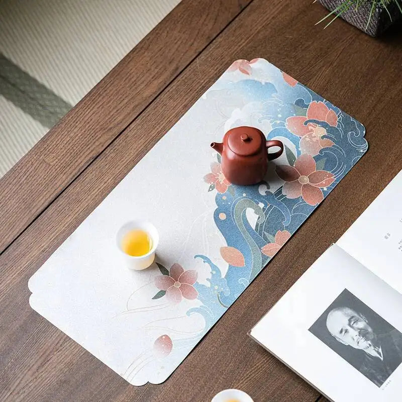 Dry Foam Mat Double-sided Tea Mat Tea Towel Tea Table Mat Teapot Mat Multi-use Tea Ceremony Oasis Select