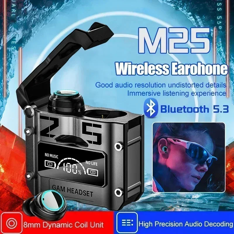 Original Bluetooth 5.3 TWS Wireless Headphones with LED Display Stereo Headset Touch Control Earbuds for smartphones Oasis Select