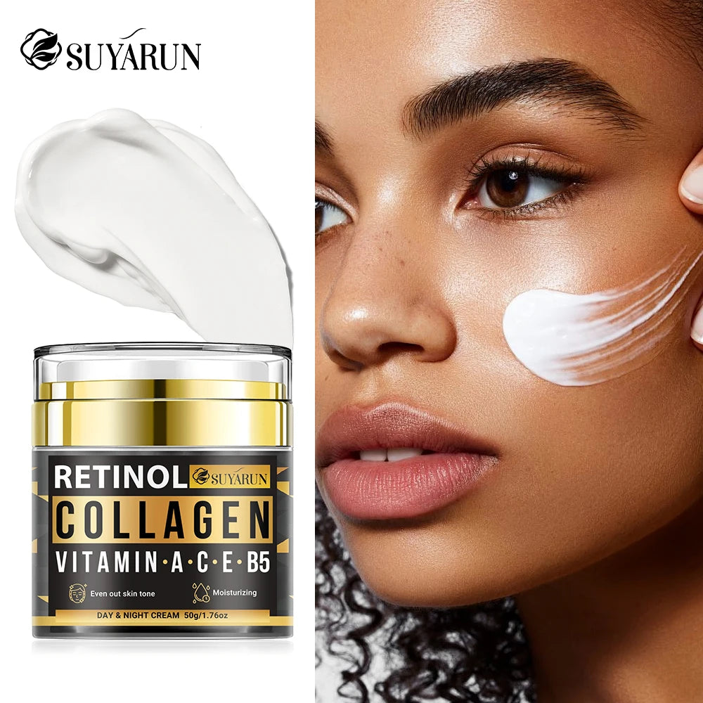 SUYARUN Collagen Retinol Face Cream – Vitamin C&E Moisturizer