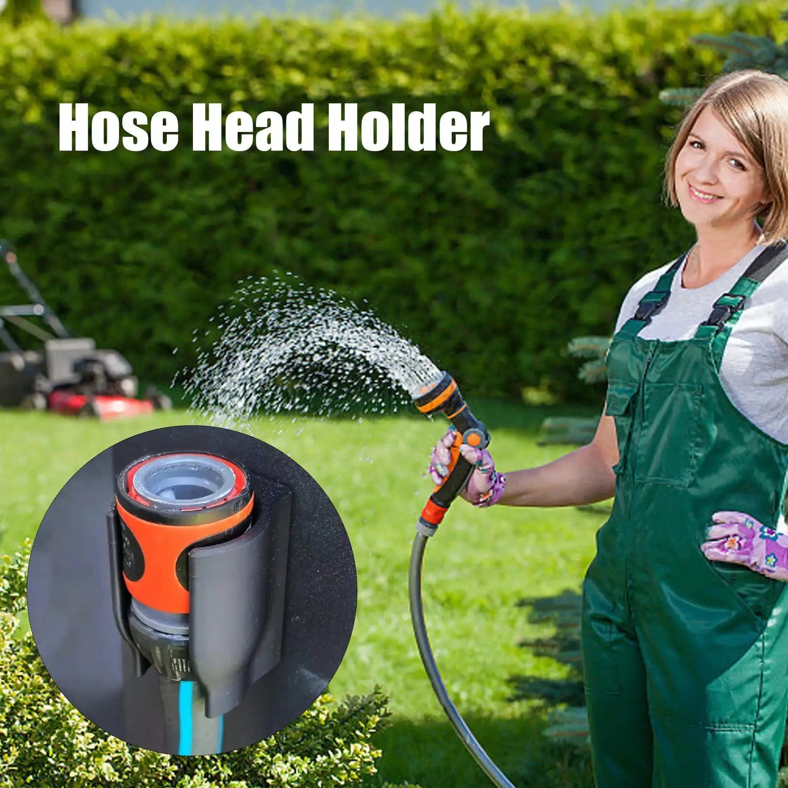 Wall Hose Holder Outdoor Garden Hose Sprayer Hanger Holder Nozzle Bracket Attachment Sprayer Accessories for Outdoor Outside Oasis Select