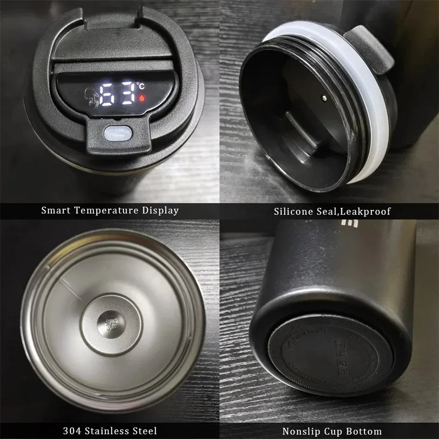 Smart Coffee Tumbler with LED Temp Display – 380ml & 510ml