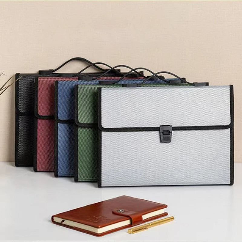 A4 Organ Bag Portable Accordion File Organizer Multi-Layer Folder Environmentally Friendly Portable Document Bag For Office Desk Oasis Select