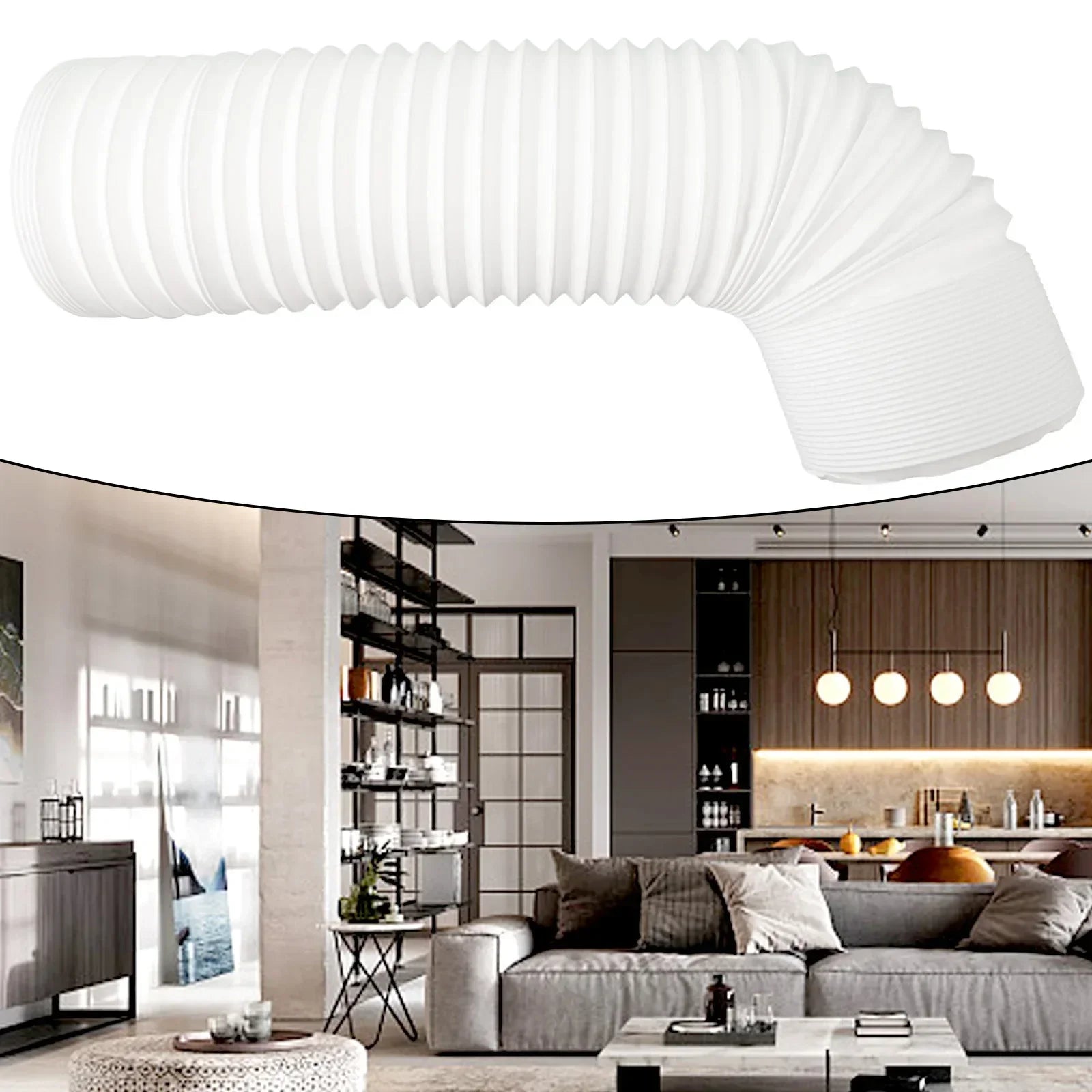 Portable Air Conditioner Exhaust Hose 130mm 150mm Diameter Flexible Expansion And Contraction Durablity PVC Construction Oasis Select