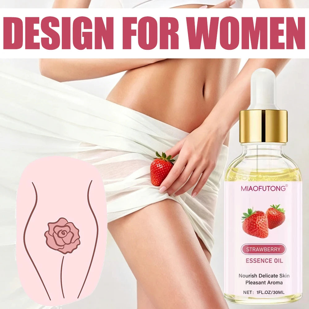 Strawberry essential oil, body massage essential oil, private care, firming the skin, deep moisturizing, smoothing the skin Oasis Select