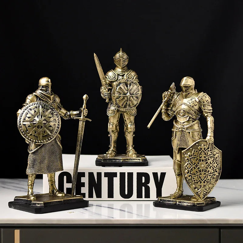 Nordic Vintage Knight Decoration Creative Living Room Office Decoration Home TV Cabinet Decoration Oasis Select