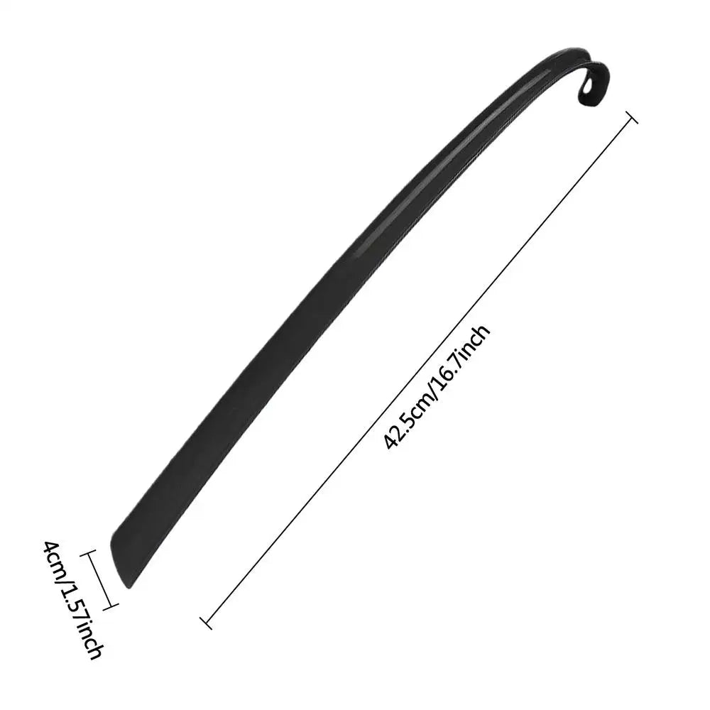 Shoe Puller Plastic Long Handle Shoes horn Artifact Pull Pumping Shoes Professional Women Men Shoe Horn Shoes Spoon Easy To Use Oasis Select Black 1PC