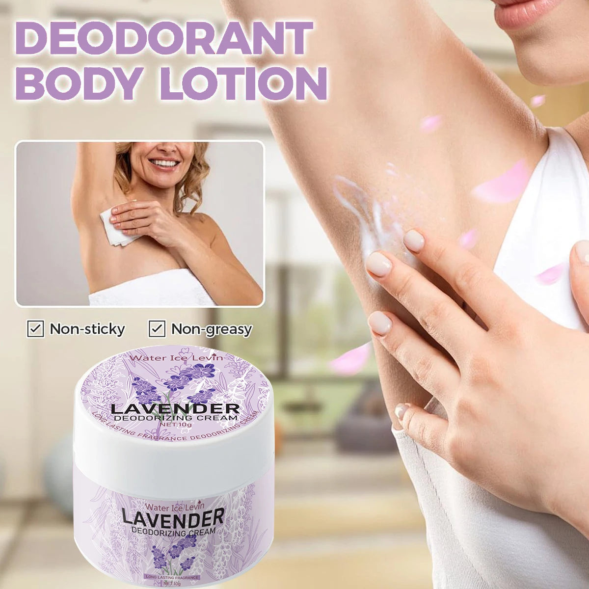Deodorant Cream Contains Floral Ingredients, Which Can Moisturize the Skin and Keep It Dry, with a Natural Floral Scent and a Long-Lasting Fragrance Suitable for Various Parts of the Body Oasis Select