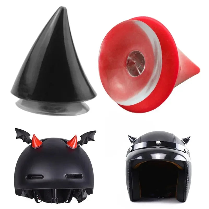 Motorcycle Helmet Cute Corner Rubber Horn Decoration Motocross Full Face Off Road Helmet Decoration Moto Car Accessories Oasis Select