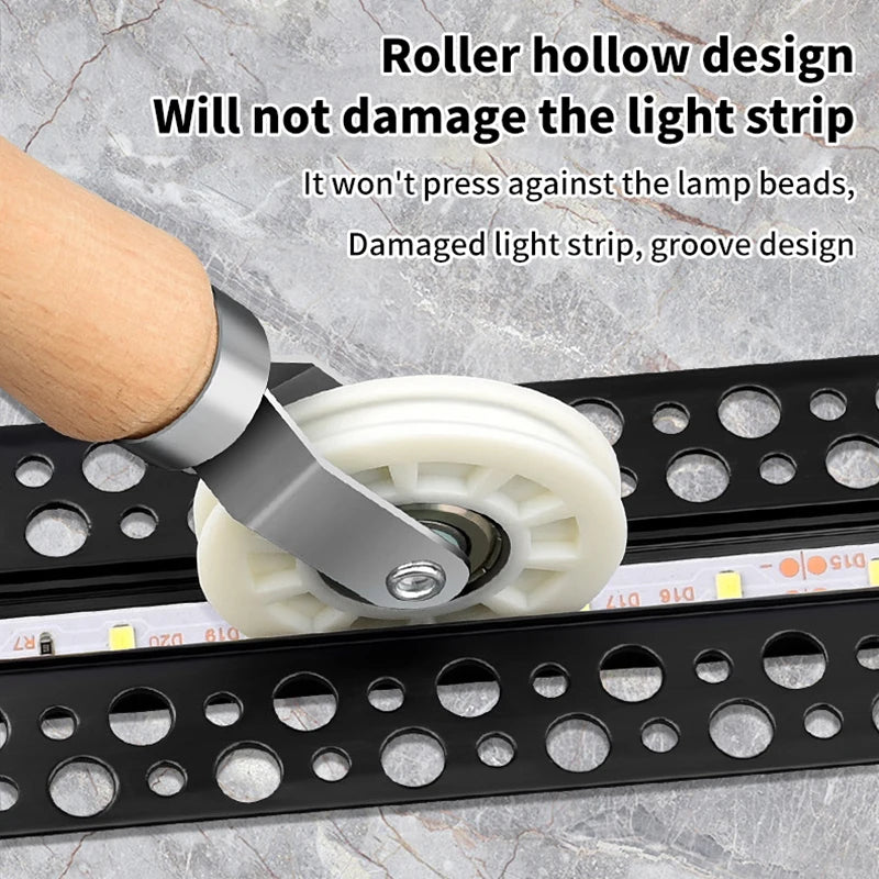 Rubber Mesh Wheel Window Install Tool Window Screen Hand Installation Repair Roller Yarn Double-Head Pressure Pulley Oasis Select