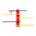 Figure Toy Display Stand Wall Mounted Handwork Blind Box Floating Shelves DIY Colorful Display Rack Ladder Storage Display Rack Oasis Select A set