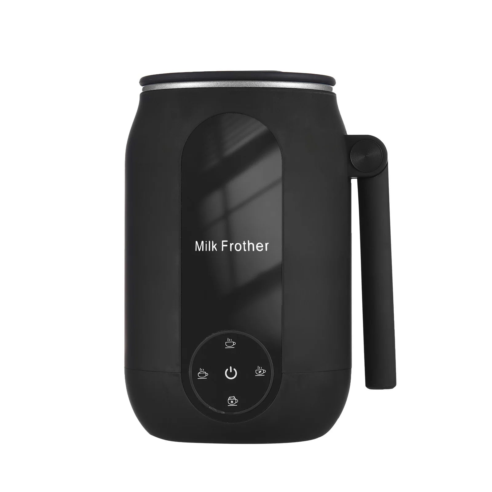 Electric Milk Frother Cooker for Frothing 4-in-1 Milk Steamer with Rotatable Handle Foam Maker for Coffee/Latte/Cappuccino Oasis Select Black US