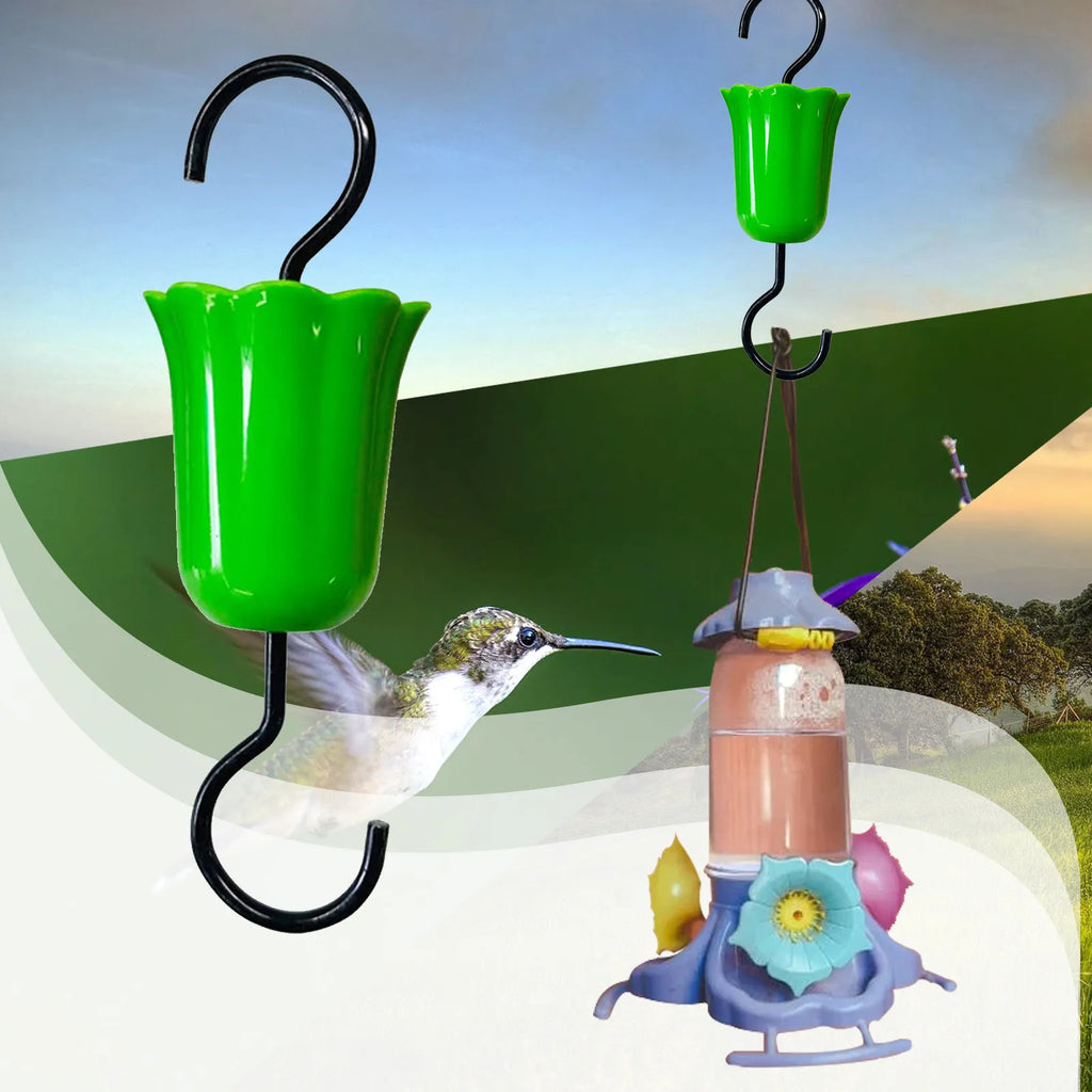 Hummingbird Feeder Ant Moat Guard with Hook – Insect Barrier Bird Feeder Accessory Oasis Select