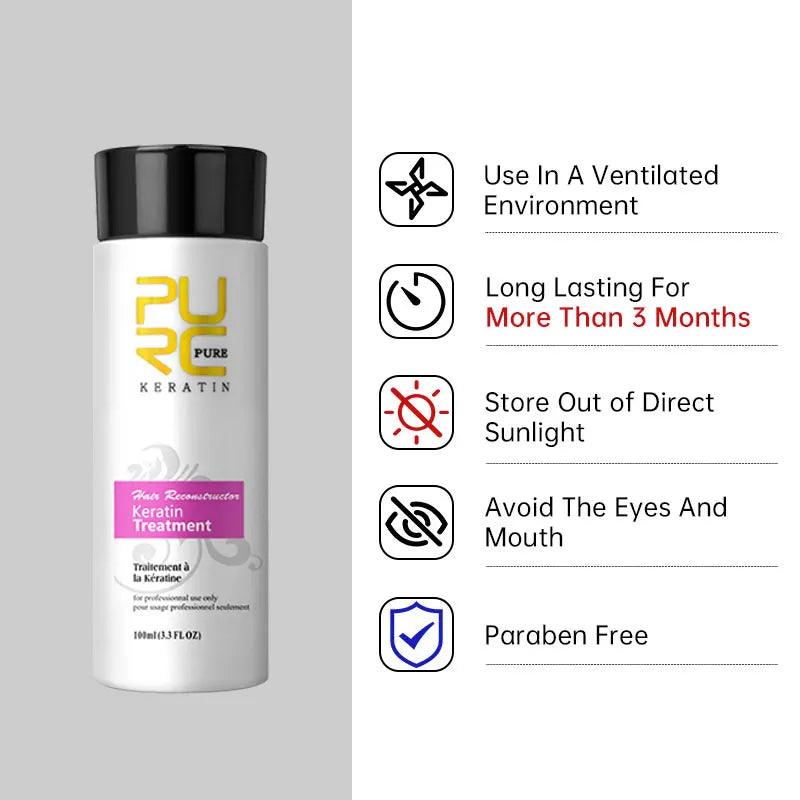PURC Brazilian Keratin Treatment Shampoo & Conditioner Set Keratin Hair Treatment Oasis Select