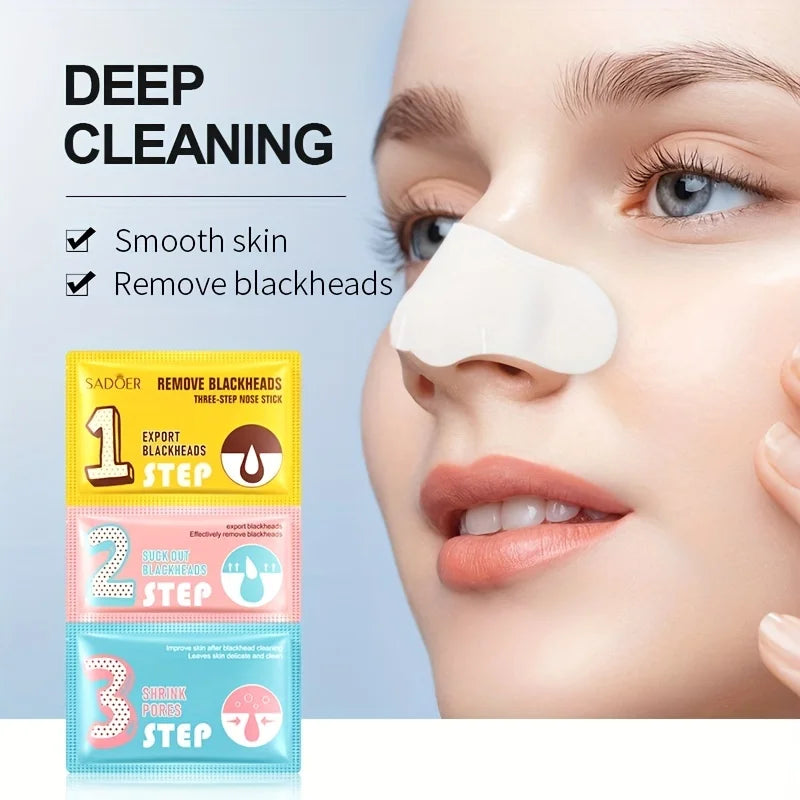 3-Step Blackhead Removal Nose Patch – Cleanse & Refine Pores Blackhead Nose Patch Oasis Select