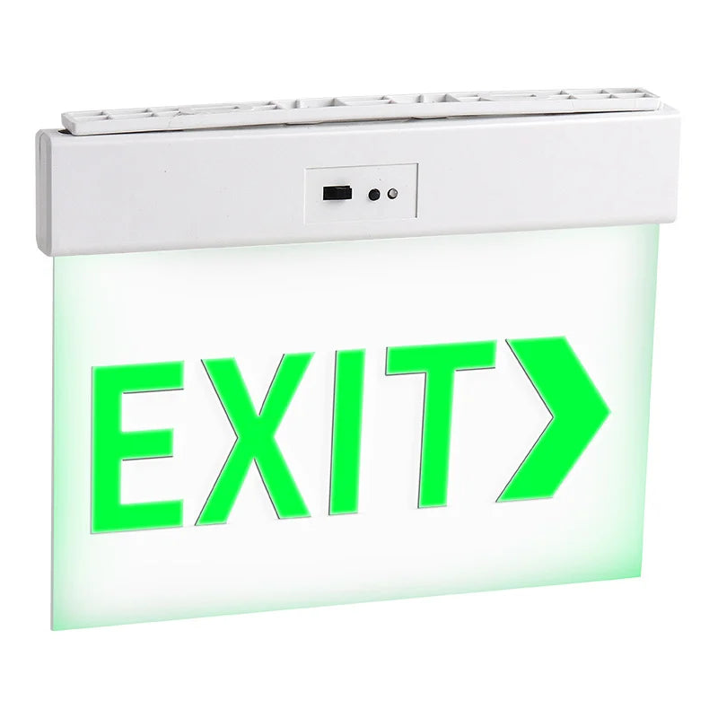 Rechargeable LED Emergency Exit Sign Light | ABS 3W Indicator