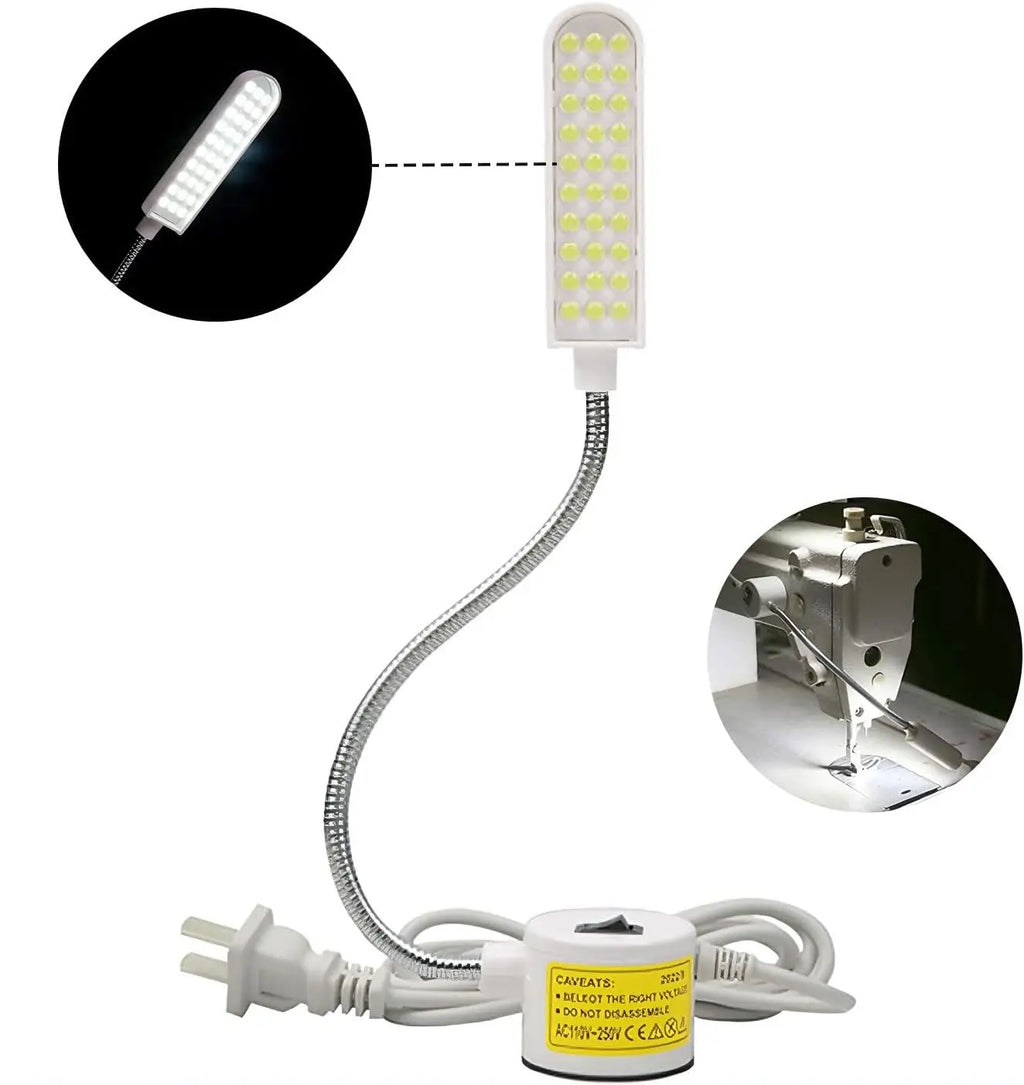 10/30LEDs Sewing Machine Light LED Portable Work Light,Flexible Gooseneck Lampe with Magnetic Base for Workbench Lathe Oasis Select