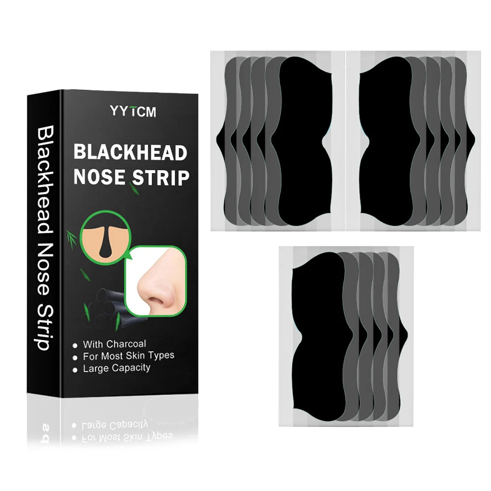 Large Size Black Nose Strips Bamboo Charcoal Blackhead Remover Deep Cleansing Pore Strips for Nose Care 5/10/15/20/30/40/80pcs Oasis Select 1box 15pcs