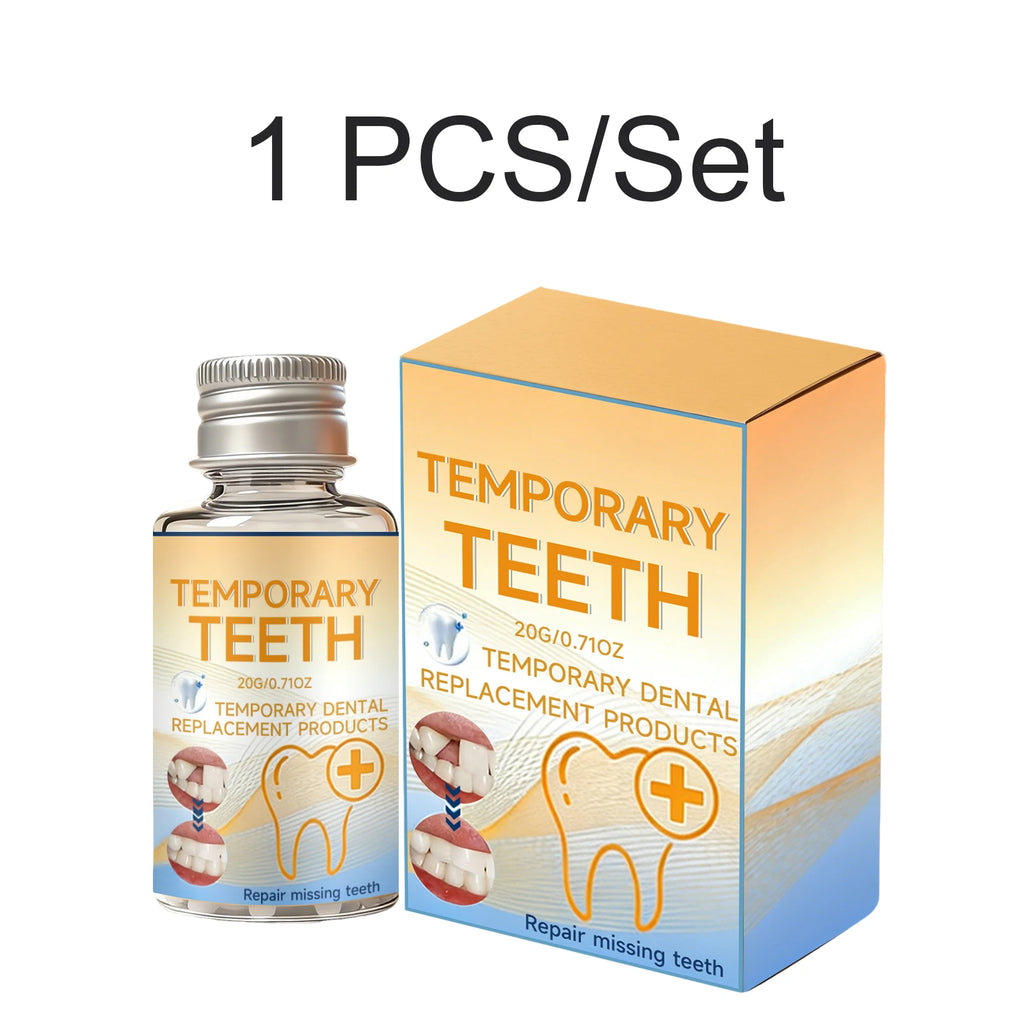 New 2026 DIY Moldable Teeth Material Temporary Tooth Shaping Beads Dental Care Aid Home Use Temporary Teeth Repairing Kit 20g Oasis Select 1 PCS