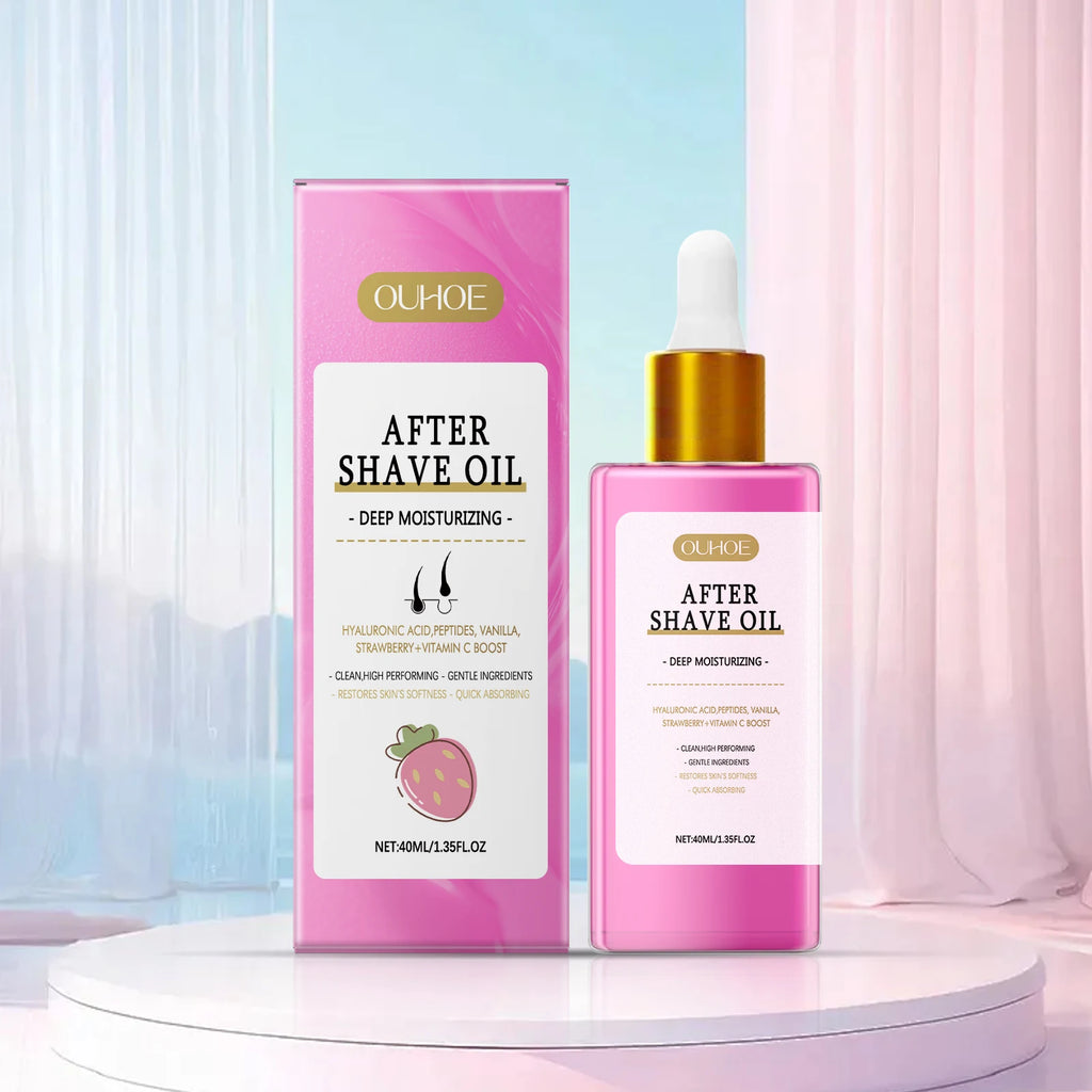 40ml Aftershave Care Essential Oil Soothes The Skin, Strawberry Flavored Daily Care Oil Moisturizes And Smooths Body Care Oasis Select 40ml boxed