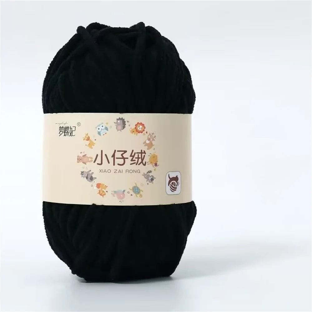 50g Milk Cotton Chunky Yarn – Soft Velvet Knitting & Crochet