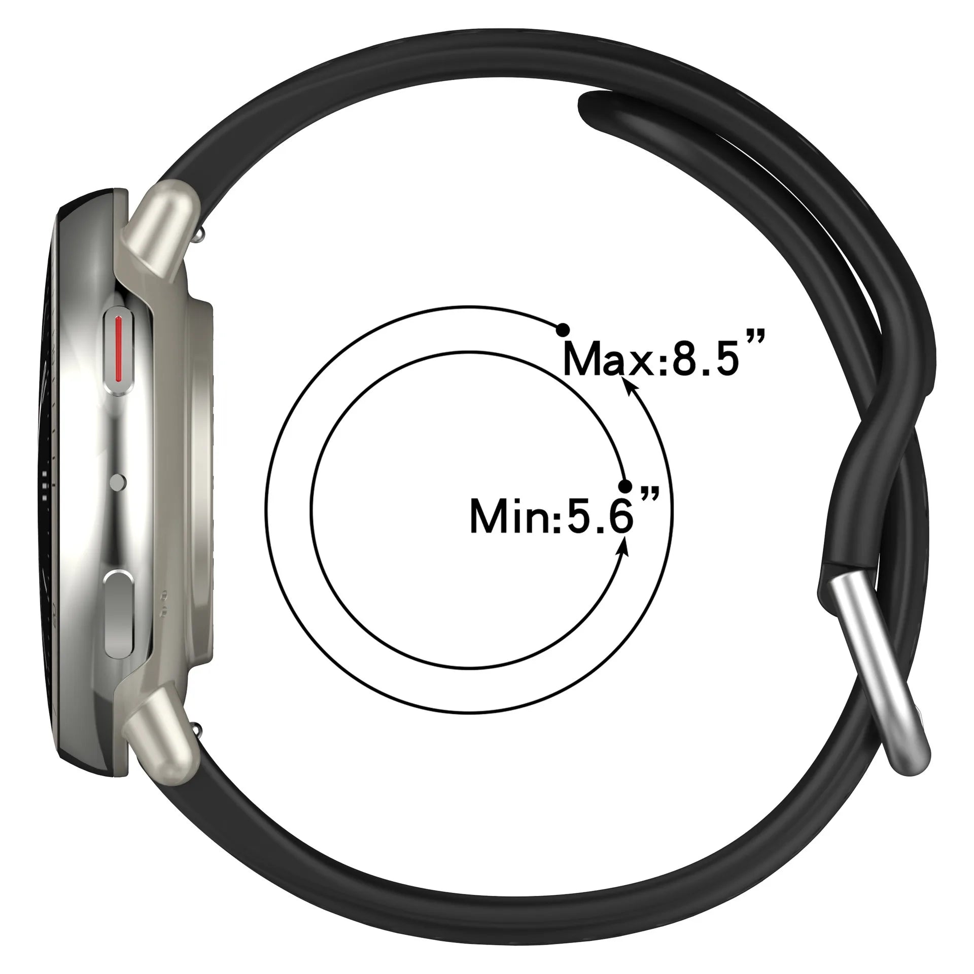 Silicone Strap for Amazfit Active 2 – Breathable 20mm Band Smartwatch Band Oasis Select